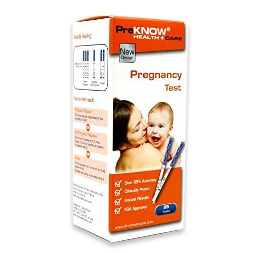 HCG Early Pregnancy Test Strips Detection (25 Pack) - Instant Results -The Counter Use and Self-Testing (2021 Latest Model)