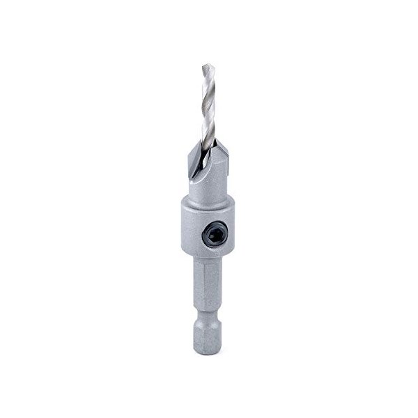 Amana Tool - (55266) Carbide Tipped 82° Countersink 3/8 Dia x 49 Deg x 1/4 Quick Release Hex Shank For Wood Screw #10