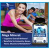 Potent Garden Mega Mineral Supplement Complete Mineral Complex with Calcium Magnesium Zinc Potassium Boron Selenium Chromium & 72 Trace Minerals Iron Free Calcium Supplement -100 Pills