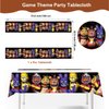 HTWHVT 51 Pcs Game Birthday Decorations,Included Tablecloth,Paper Napkins,7“ & 9" Plates,Forks, Movie Theme Set for Boy and Girl Birthday Party Supplies