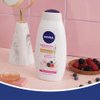 NIVEA Refreshing Wild Berries and Hibiscus Body Wash, Scented Body Wash with Nourishing Serum, Plant-Derived Oils, Essential Skin Lipids and Vitamins, 20 Fl Oz Bottle