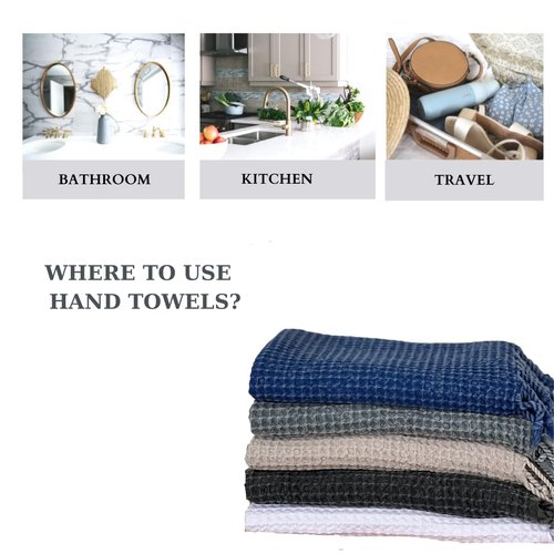 MyAprils Turkish Hand Towels for Bathroom | Kitchen Towel with Fringe Decorative Bathroom Towel for Hand, Face, Hair, Tea, Dishcloth, Kitchen and Bath | 100% Cotton 19x40 inches - Beige