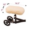 Universal Knee Scooter Pad Cover - Knee Walker Pad Cover Cushion - Plush Synthetic Faux Sheepskin, Fits Most Knee Scooters