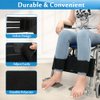 Wheelchair Foot Rest Straps Medical Safety Seat Belt Wheelchair Leg Support Restraints Harness for Elderly Dementia Patient Restraint Velcro Strap Prevent Sliding Leg Separator Wheelchair Accessories