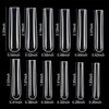 INENK 3XL Tapered Square Full Cover Nail Tips,360Pcs Clear XXXL Extra Long Straight Nail Tips for Acrylic & Press On nails, Manicure Tools Salon Home DIY (12 Sizes)