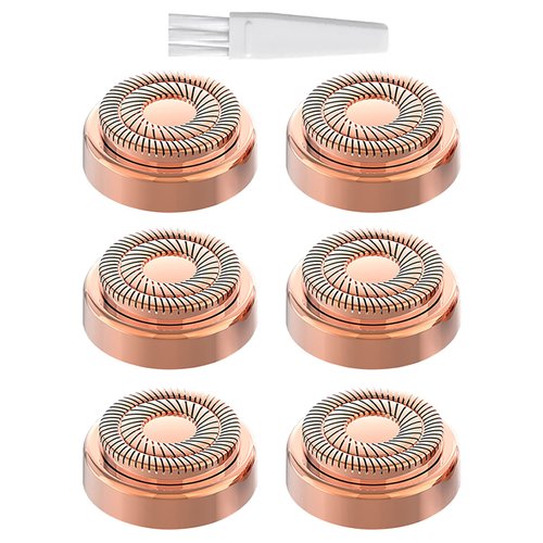 tuokiy Facial Hair Remover Replacement Heads for Flawless Finishing Touch Facial Hair Removal Tool for Women As Seen On TV 6 Count. Fit for Flawless Finishing Touch facial hair removal