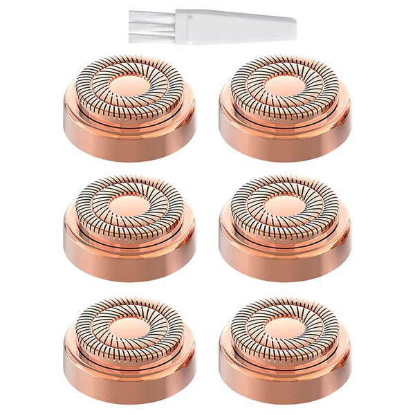 tuokiy Facial Hair Remover Replacement Heads for Flawless Finishing Touch Facial Hair Removal Tool for Women As Seen On TV 6 Count. Fit for Flawless Finishing Touch facial hair removal