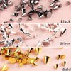 12 Grids Mini Metal Rivet Punk Nail Charms Gold Silver Black Cone Nail Art Studs Alloy Spike Studs Nail Jewels Nail Nail Charms for Acrylic Nails Decoration Accessories
