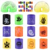 CCINEE 36pcs Halloween Coil Springs，Assorted Magic Halloween Spring Toys Party Favors with Halloween Theme Pattern for Kids Treat or Trick Bag Gift