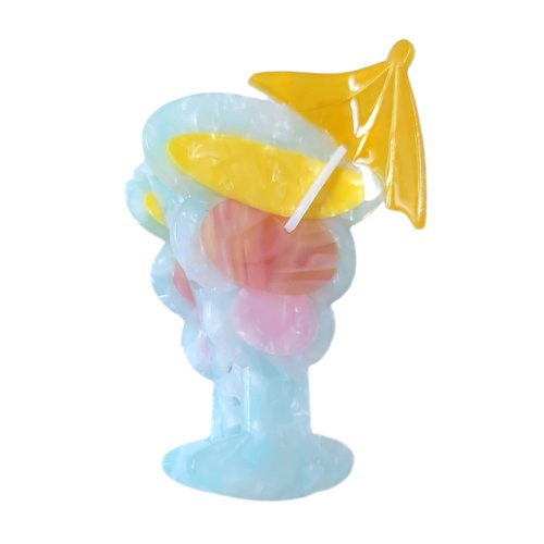 Tequila Sunrise Cocktails Claw Clips,Cellulose Acetate Hair Clips,Small Claw Clips for Women