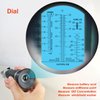 4-in-1 DEF Antifreeze Coolant Refractometer for Automobile Antifreeze System, Diesel Exhaust Fluid, Battery Acid and Windshield Washer Fluid
