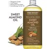 First Botany Cosmeceuticals, Cold Pressed Sweet Almond Oil - Triple AAA+ Grade Quality, For Hair, For Skin and For Face, 100% Pure and Natural with Pump dispenser, 16 fl oz