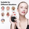 Ice Roller for Face and Eye, Reusable Silicone Ice Facial Roller Ice Holder, Face Ice Mold Skin Care, Ice Cube Roller for Shrink Pores Anti Wrinkle Reduce Puffiness, Black