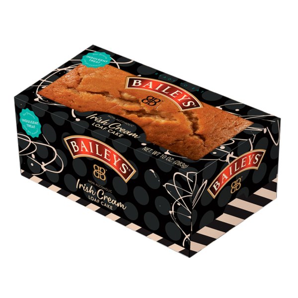 Great Spirits Baking Baileys Irish Cream Loaf Cake, 10 oz, Whiskey-Infused Ready-to-Serve Gourmet Treat, Rich and Creamy Dessert Perfect for Coffee, Cakes and Pastries