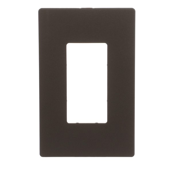 EATON PJS26RB-SP-L Designer 1-Gang Screwless Wallplate, Oil Rubbed Bronze