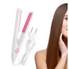 Mini Hair Curler Mini Hair Straightener, Hairstyling Iron Heating Curler,Flat Iron Hair Straightener for Travel Flat Iron Dormitory or Home