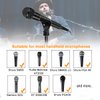4 Pcs Universal Microphone Clip, Adjustable Mic Clip Holder for Mic Stand，Come with 5/8" Male to 3/8" Female Screw Adapter