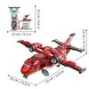 RiceBlock City Fire Rescue Plane Building Sets, Suitble for Kids and Fans of Firefighter Toys, Fun Birthday Idea for Boys and Girls Ages 6+, Compatible with Lego (691pcs)
