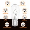 Belleone 2pcs Microwave Bulb WB36X10003-125V 40W Oven Light Bulb Compatible with GE LG Frigidaire Kenmore, Universal Type Stove Incandescent Warm White Light Lamp Replacement E17 Base Socket