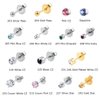 silver angel Ear Piercing Gun Disposable Self Mixed Colors Ear Piercing Gun Kit Safety Ear Piercing Gun Kit Tool For Women Men (Gold)
