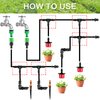iMopo 70 Pack Drip Irrigation Barbed Tee Fittings,Barbed Connector Fits Universal 1/4" Drip Tubing, Barbed T Connectors Fitting for Drip or Sprinkler System