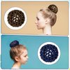 8 Pieces Ballet Hair Bun Cover for Girls,Hair Nets for Buns Invisible Knit Hairnet Elastic Bun Nets Elastic Edge Hair Mesh Dance Hair Cover Skating Snoods Hair Bun Holder for Ballet Dance (3 Styles)