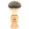Menesia Shaving Brush for Men, Wood handle Shave Brush,Mens Shaving Cream & Soap Brush (skull)