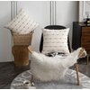 Caflife Boho Throw Pillow Covers Geometric 18x18 inches Beige and Natural Linen, Set of 2 Modern Farmhouse Decorative Pillow Covers for Couch Bed, Living Room, Home