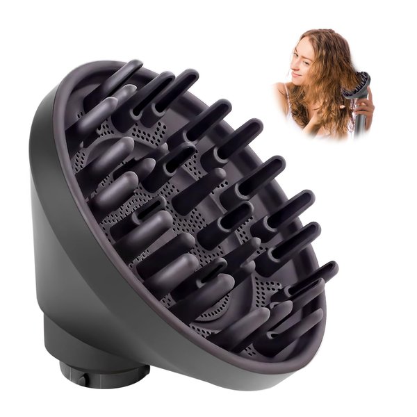Upgraded Diffuser for Dyson Airwrap Styler HS05 HS01, Converting for Dyson Airwrap to Hair Dryer Diffuser Attachment, Diffuser Nozzle Attachment for Dyson for Airwrap (Grey)
