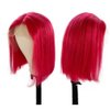 Red Lace Front Wigs Human Hair Red Short Bob Wigs Human Hair for Black Women Bob Wigs Human Hair 13x4X1 T Part Straight Bob Wigs Per Plucked with Baby Hair 180% Density 12Inch