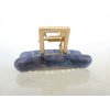 Small abalone sea shell effect metal hair claw clamp clip for fine thin hair