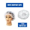 Disposable Bouffant (Hair Net) Caps, Spun-bounded Poly, Hair Head Cover Net 24 Inches White, (1000)