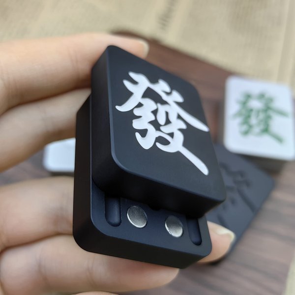 T-Conceal EDC Fidget Toys Stress Relief for Adults Magnetic Metal Blocks Click Creative Gift Fidget Slider Fingertip Toys ADHD Autism Sensory Toys (Black-B)