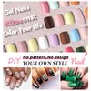 Turquoise Green Press on Nails Short,KQueenest Round Fake Nails for Women Really Short Nails Press-on,Natural Glue on Nails Set Reusable Petite Nails for Small Hands,Oval Gel Nails for Daily Mani