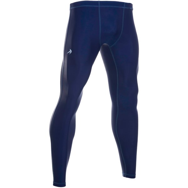 CompressionZ Men's Compression Pants Base Layer Running Tights Mens Leggings for Sports (Navy, L)