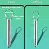 Tongue Scraper,Medical Grade Tounge Scraper Cleaner,Stainless Steel 100% BPA Free Metal Tongue Scrapers,Fights Bad Breath,Great For Oral Hygiene,Tongue Cleaners For Adults And Kids(Pack Of 2)
