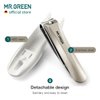 MR.GREEN Nail Clippers Anti Splash Fingernail Cutter Stainless Steel Manicure Tools Nail Scissors Detachable Design Nail Trimmer (Medium)