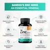 Sandhu's Zinc 50mg 120 Count Supplement|4 Months Supply|Made in The USA| Immune & Antioxidant Support| High Potency & Superior Absorption Capsules