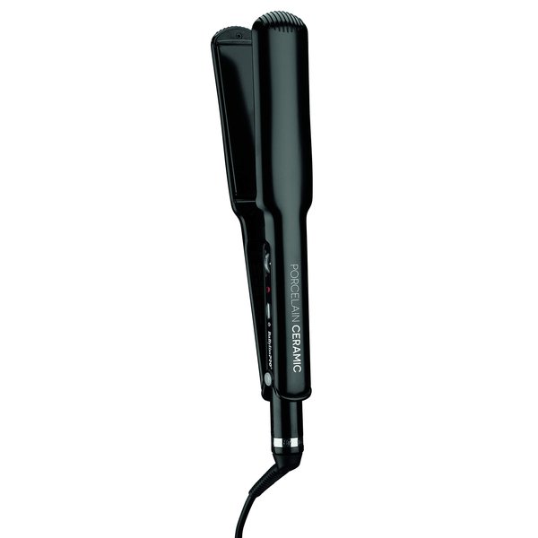 BaBylissPRO Porcelain Ceramic Flat Iron Hair Straightener, 1 1/2" Digital Hair Straightener Iron for Professional Salon Results and All Hair Types