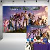 Battle Royale Birthday Banner Backdrop Video Game Party Supplies Battle Royal Party Decorations Background for Kids and Adult Cake Table Poster 5x3 ft 188