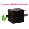 Gebildet 2 pieces 12V 3 Pin Electronic LED Flasher Relay 0.1W-150W c/m Motorcycle Turn Signal Adjustable Flasher CF-13KT, comes with 6pcs Terminals