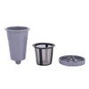 Reusable Replacement Coffee Filter Set Stainless Steel Mesh Capsule Shell Set Coffee Filtering Cup Basket for Home Brewing System(1pc)