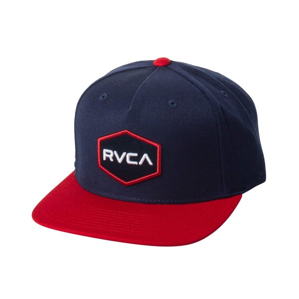 RVCA Men's Adjustable Straight Brim Snapback HAT/New Navy, 1SZ