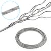 Amadget Stainless Steel Wire Rope, 316 Marine Grade Cable Railing Kit, Aircraft Wire Rope & Picture Hanging Kit for Railing, Decking, Boat Marine Hardware (1/16" x 33 Feet)