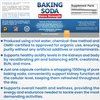Baking Soda Aluminum Free 1300mg Per Pill Extra Strength Organic Use Pure Baking Soda Capsules for Health & Wellness. Baking Soda Tablets 120 Pills