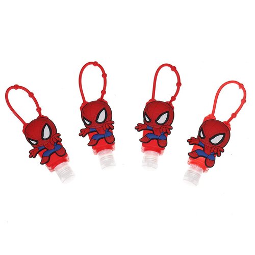 Hand Sanitizer Holder Keychain, Cute hand sanitizer holder for Kids, 1 oz Cute empty hand sanitizer bottles (4 Pcs)