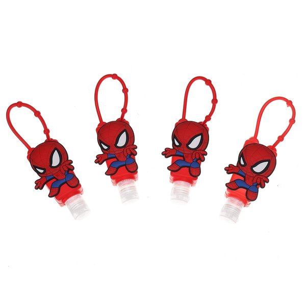 Hand Sanitizer Holder Keychain, Cute hand sanitizer holder for Kids, 1 oz Cute empty hand sanitizer bottles (4 Pcs)