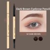 6 Pairs Disposable Eyebrow Auxiliary Sticker Disposable Adhesive Eyebrow Template Sticker Eyebrow Tattoo Template Sticker for Semi Permanent Makeup Position (6 Pairs Sticker+1 Dark Brown Brow Pen)