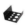 Tattoo Ink Cup Holder,5pcs Stainless Steel Tattoo Pigment Ink Cup Caps Holder Stand for 7 Caps Machine Supply（black)