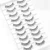 KSYOO Light Volume False Lashes Natural Look, Thin Band False Eyelashes Natural Look, Medium-Length Rounded lashes Seamlessly with Your Natural Lashes -10 Pairs (Natural N20)